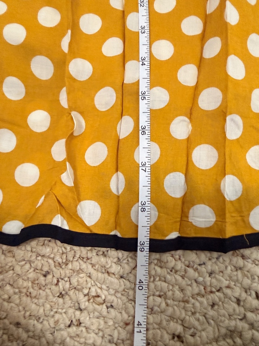 NWT Yellow Polka Dot Dress NWT L Retro Pinup inspired - Picture 9 of 9